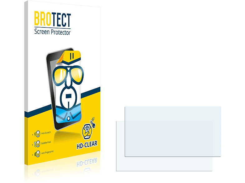 BROTECT klare Pioneer 2x Schutzfolie(für AVH-Z5200DAB)
