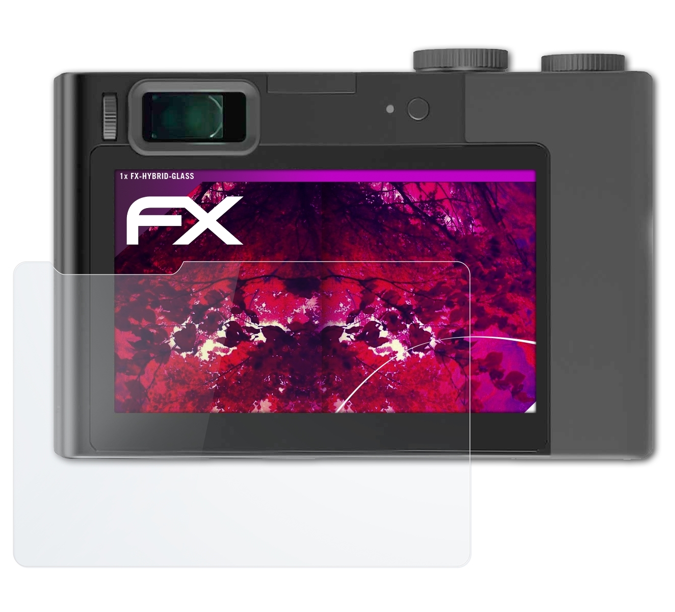 FX-Hybrid-Glass Zeiss ZX1) ATFOLIX Schutzglas(für