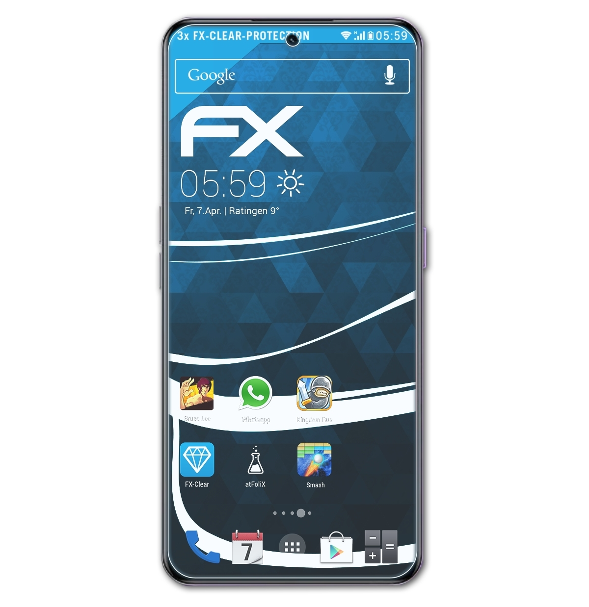 ATFOLIX 3x Displayschutz(für FX-Clear Realme Neo 5) GT