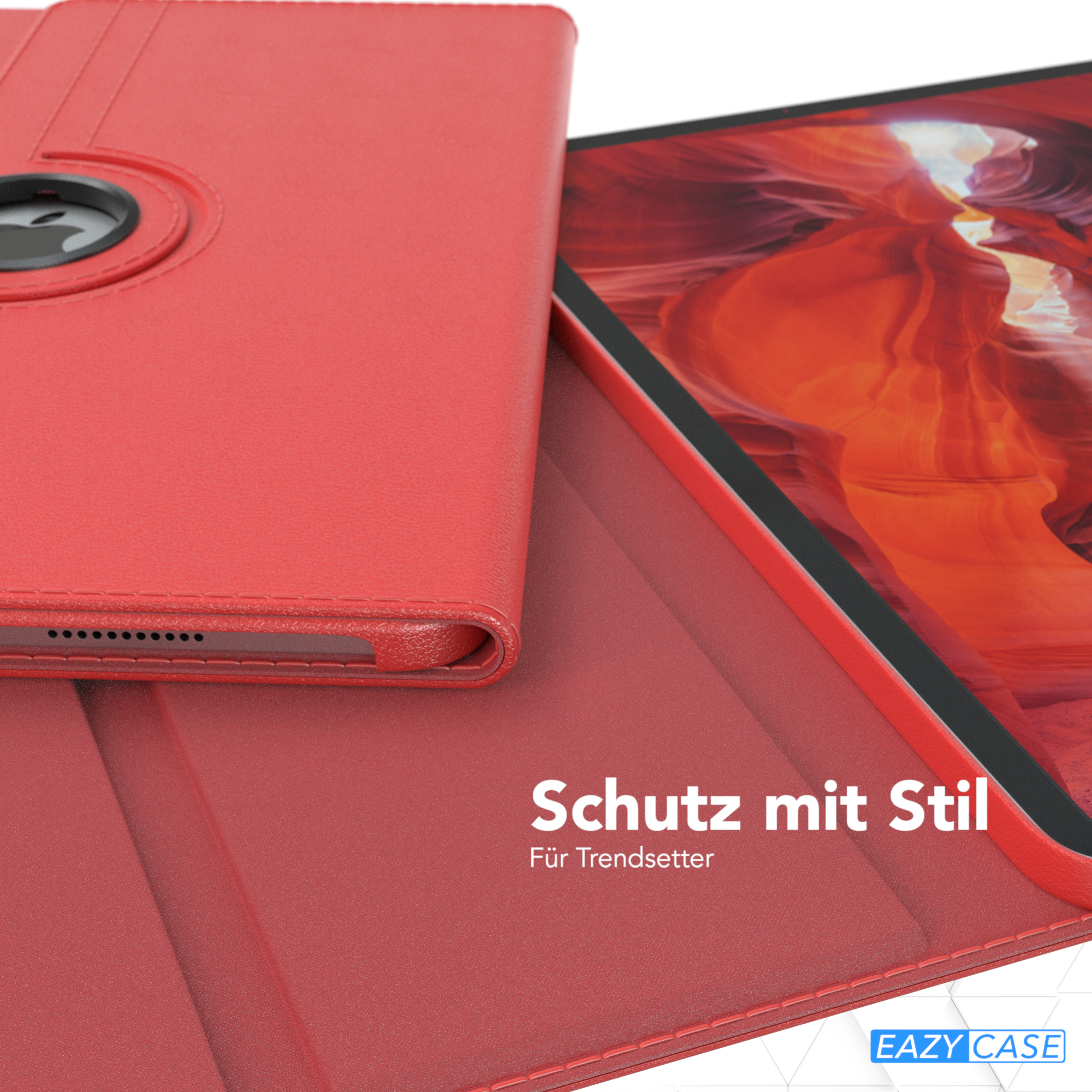 EAZY CASE Schutzhülle Rotationcase iPad Kunstleder, 12,9 Tablethülle 2021 12.9\
