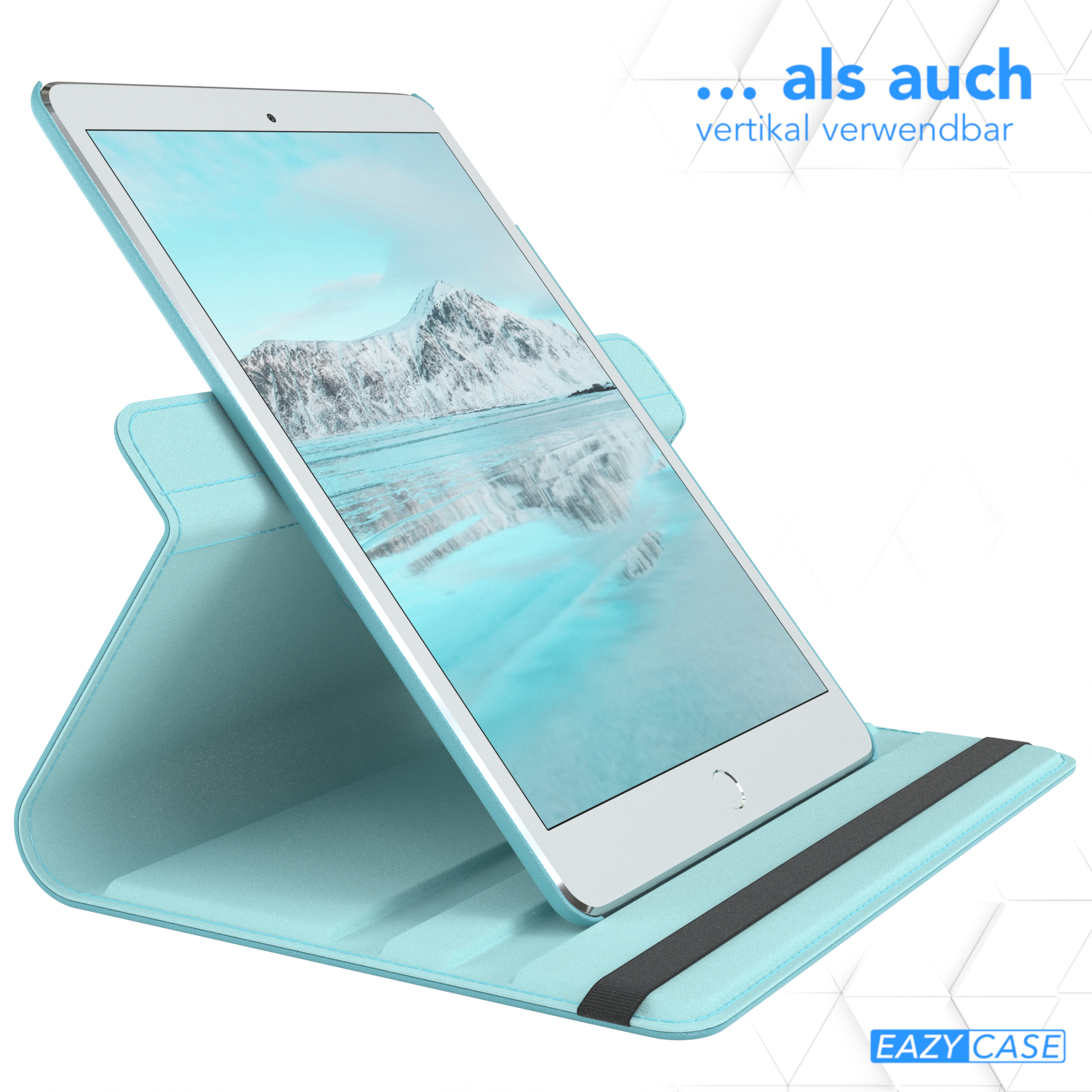EAZY CASE Schutzhülle Rotationcase & iPad (6/5 9.7\
