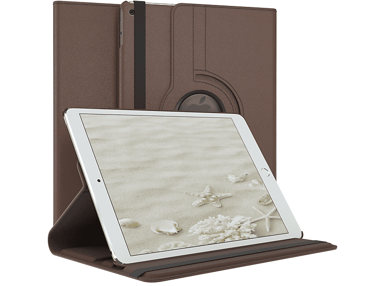 Apple Gen) für 2018 Kunstleder, / Braun Rotationcase Apple (1. Schutzhülle EAZY Gen.) CASE 2017 iPad (6/5 iPad Air & Bookcover Tablethülle 9.7\