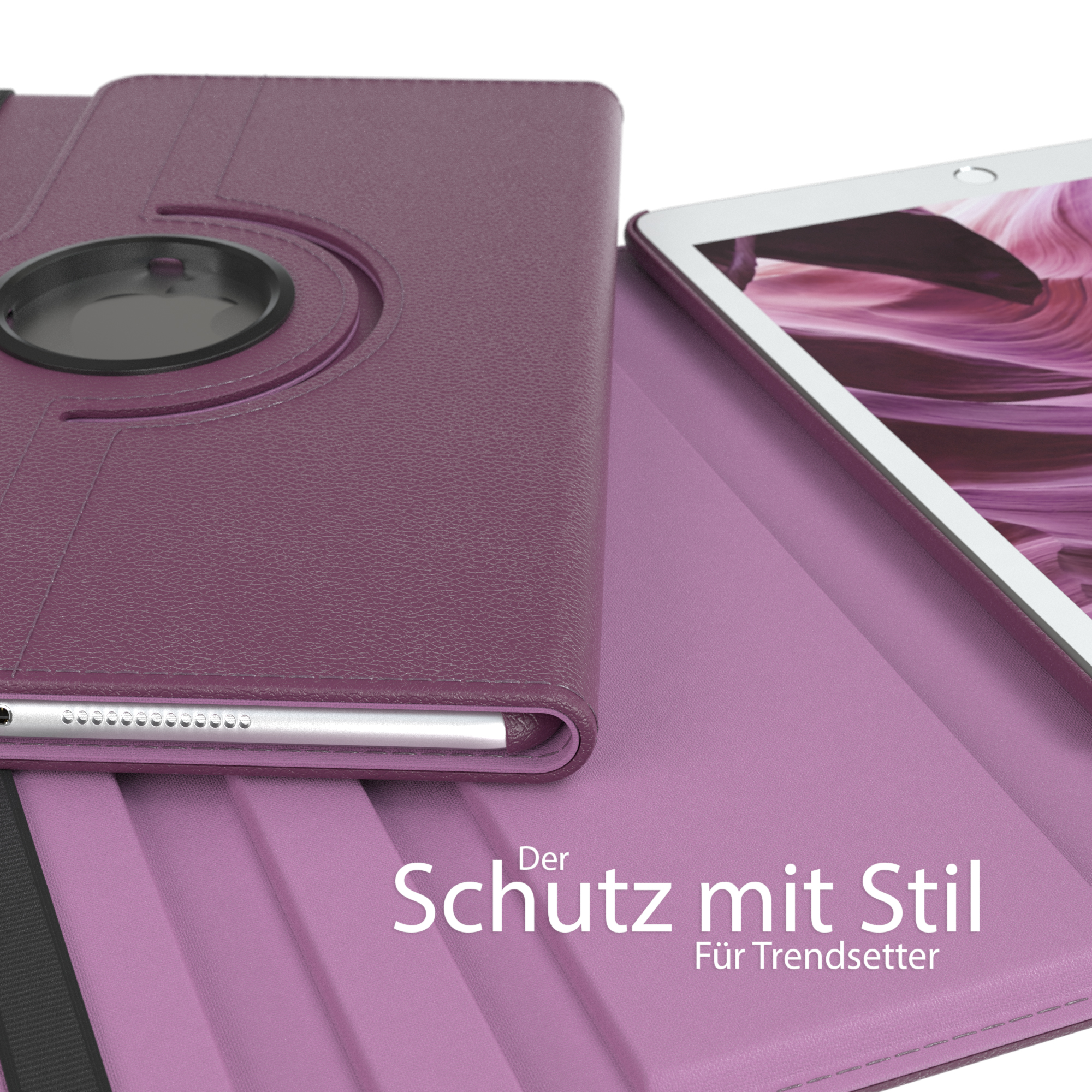iPad Lila (9/8/7 2020 Gen.) Apple Bookcover / Kunstleder, für Schutzhülle 10,2 CASE EAZY 10.2\