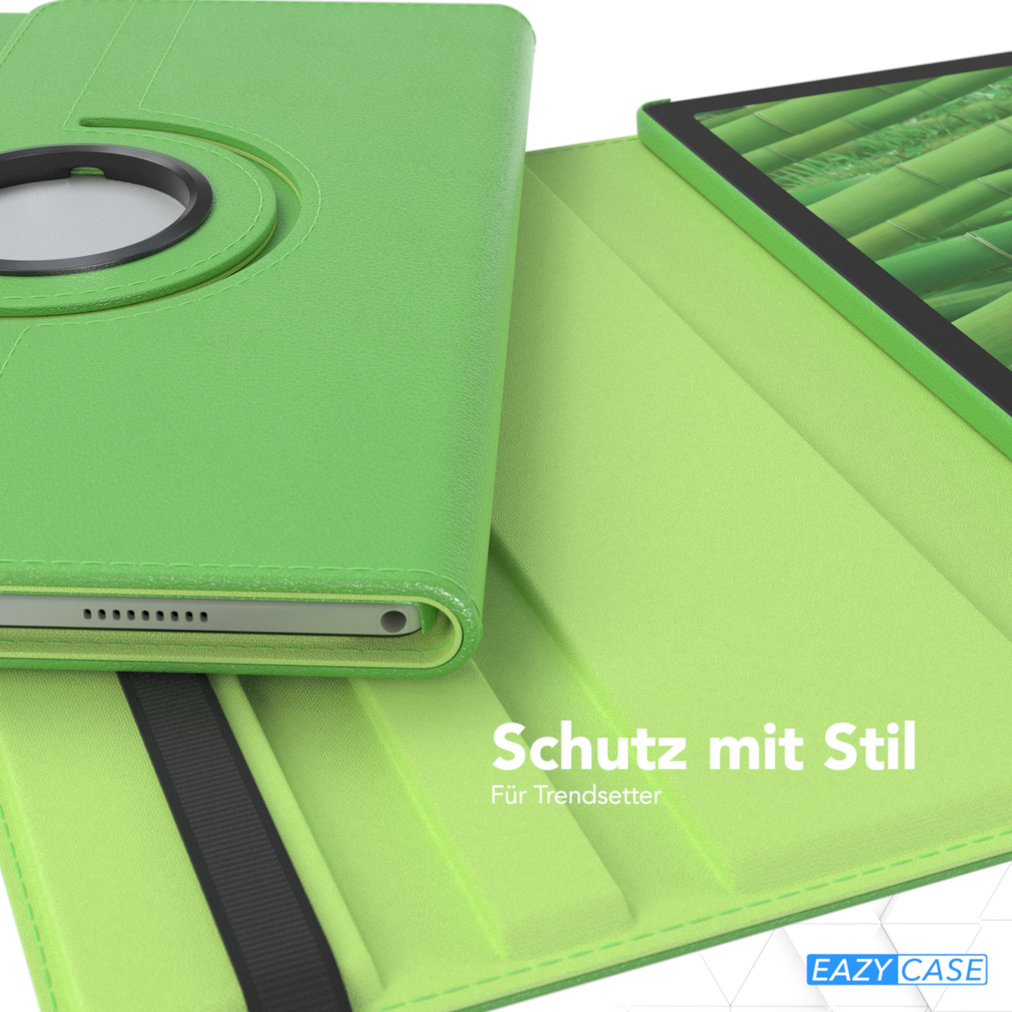 EAZY CASE Bookcover Galaxy LTE Tab Grün Schutzhülle Rotationcase für 10.5\