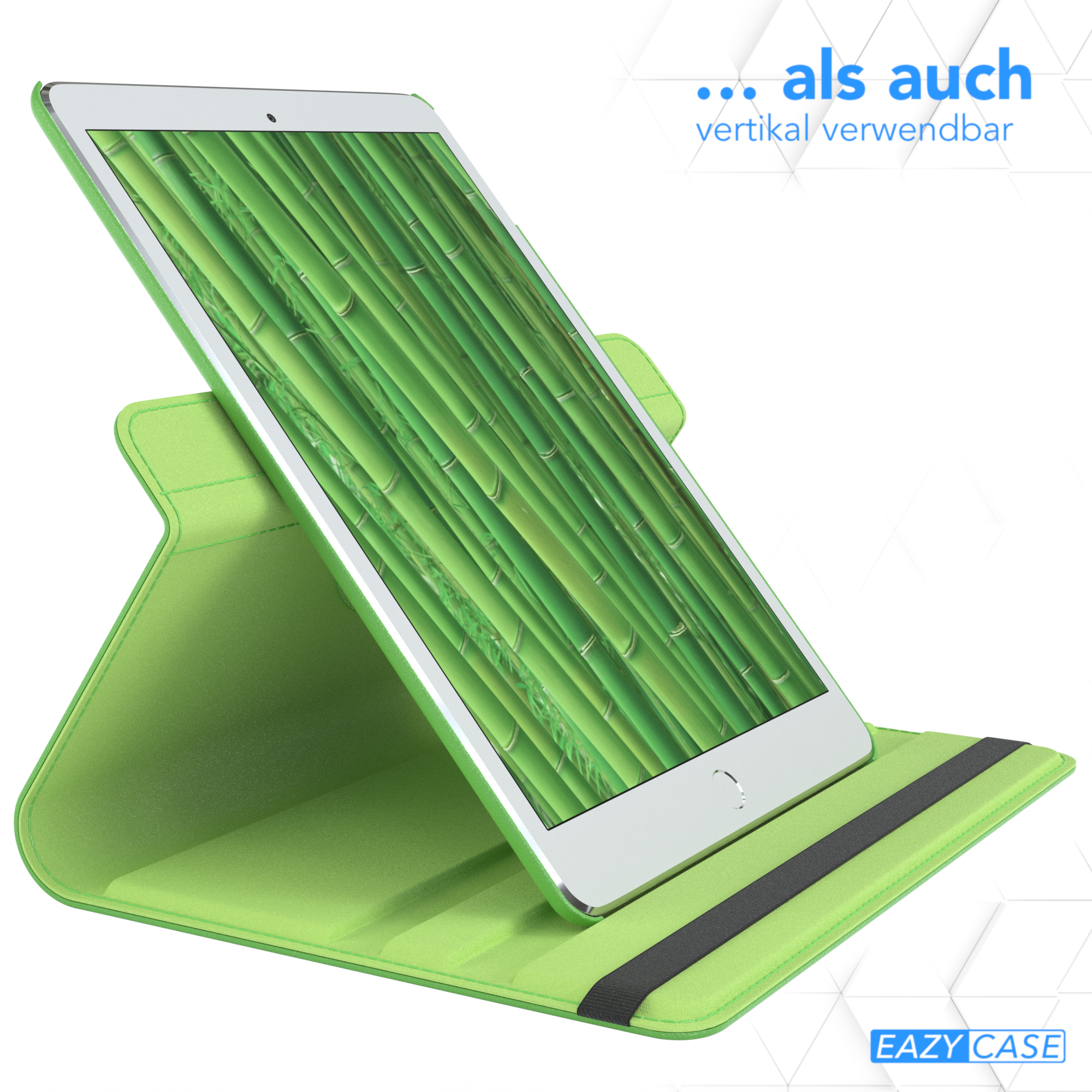 EAZY CASE Schutzhülle Rotationcase Apple Apple Grün (6/5 (1. Gen.) Tablethülle Kunstleder, iPad für Gen) iPad 2017 Air / 9.7\