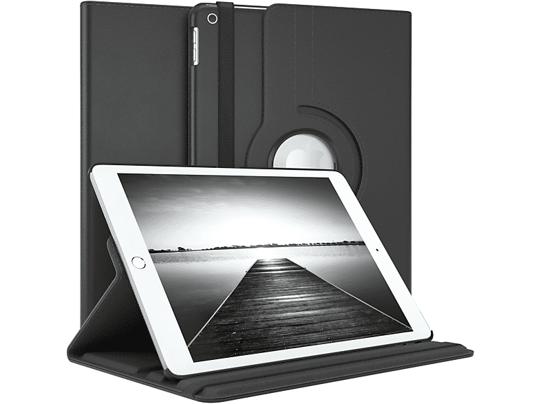 Gen.) Schutzhülle Schwarz Kunstleder, iPad Rotationcase EAZY / 10,2 2019 CASE 2020 Apple Tablethülle / für Bookcover 2021 (9/8/7 10.2\