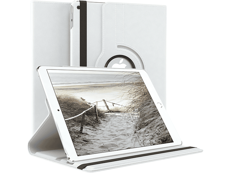 CASE Kunstleder, Bookcover Rotationcase Schutzhülle EAZY Weiß Air Apple Tablethülle 2 iPad für 9.7\