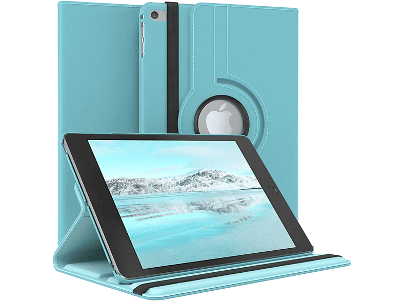 iPad CASE Tablethülle Bookcover Blau 2019 5 EAZY Apple Rotationcase Mini Schutzhülle Kunstleder, für 7.9\