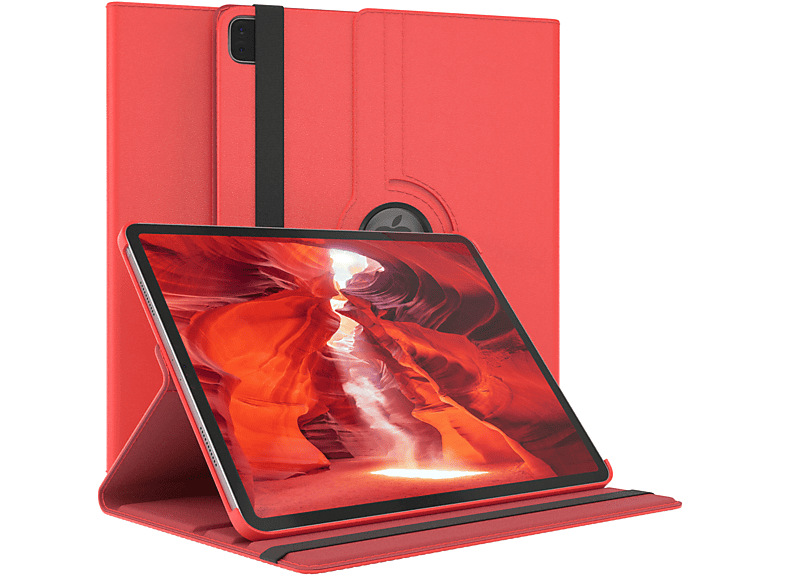 Kunstleder, EAZY Pro Apple Rotationcase 12,9 iPad 2020 Rot Gen.) für Schutzhülle CASE (4. Tablethülle Bookcover 12.9\