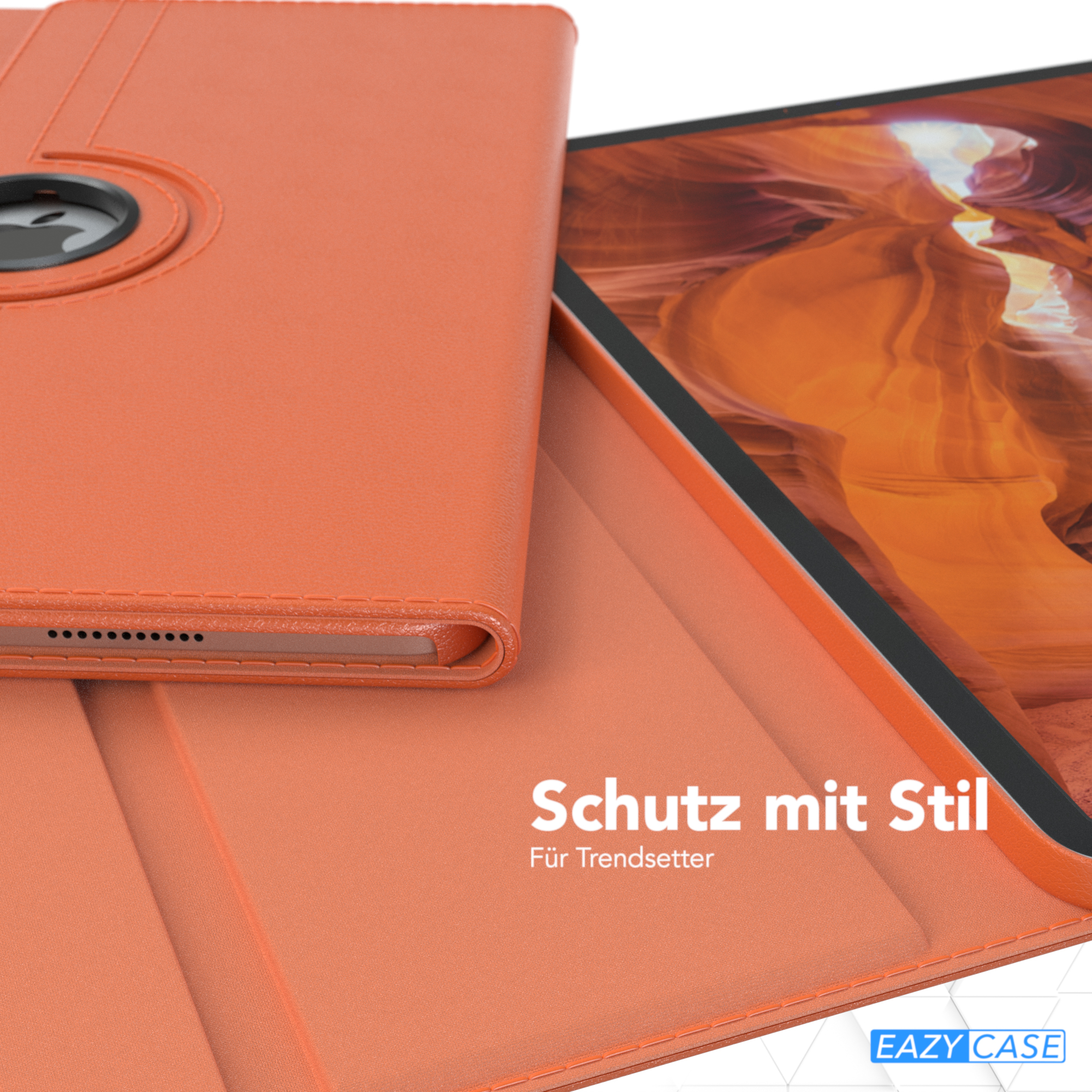 iPad Tablethülle Kunstleder, Orange Schutzhülle Gen.) 12.9\