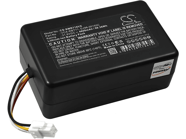 POWERY Powerakku für Samsung VR10M703PWG Li-Ion Akku, 21.6 Volt, 4600mAh