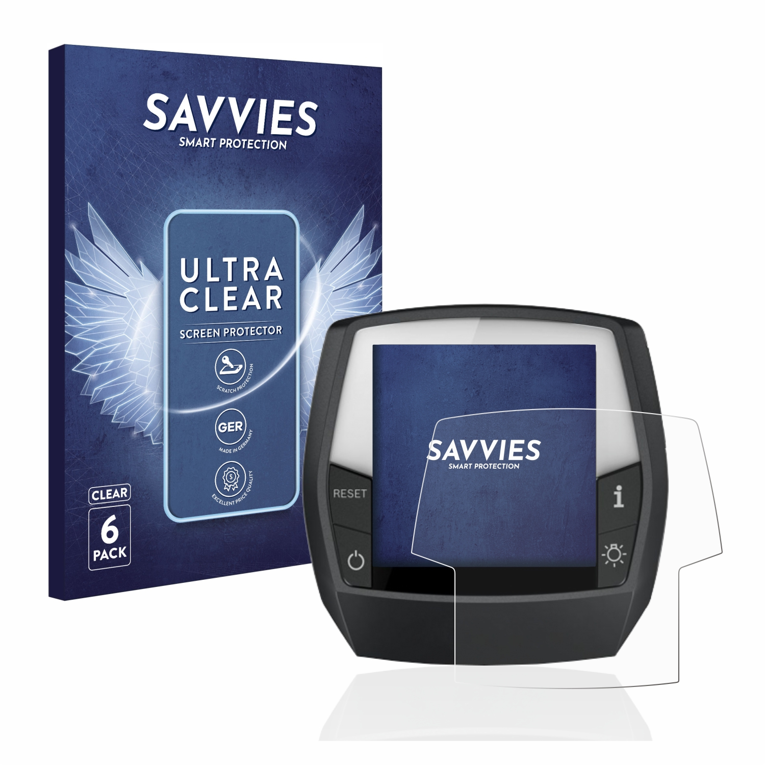 SAVVIES Schutzfolie(für Intuvia klare Bosch 6x Performance Line)