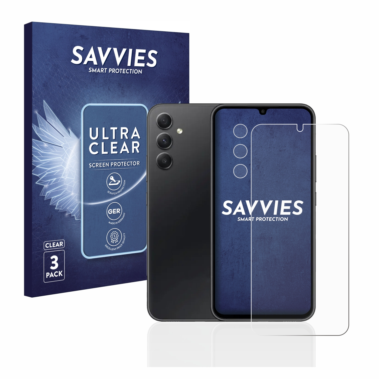 Galaxy 5G) klare Samsung A34 6x Schutzfolie(für SAVVIES