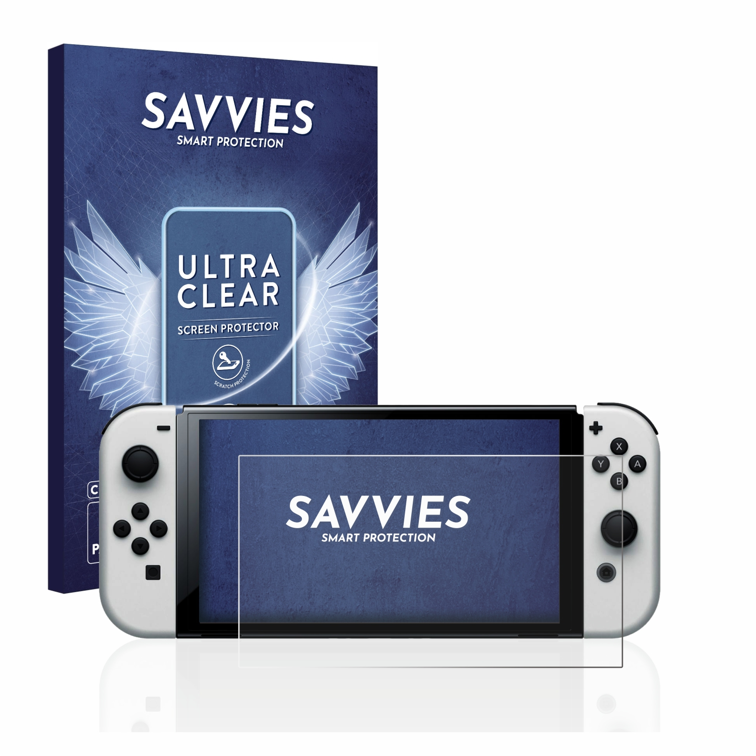 6x SAVVIES Nintendo Schutzfolie(für klare OLED-Modell) Switch