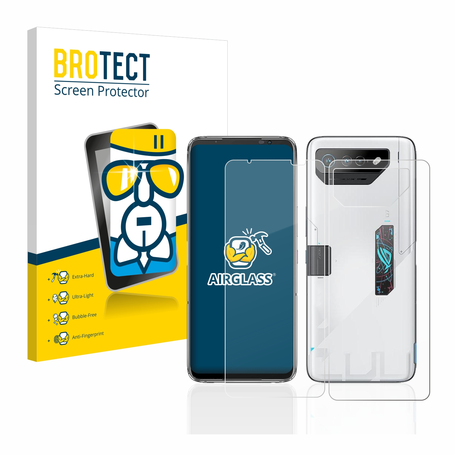 Schutzfolie(für ROG Phone klare BROTECT ASUS 7) Airglass