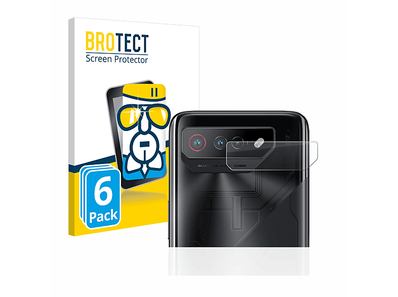 Airglass 6x klare Ultimate) Schutzfolie(für Phone ASUS BROTECT ROG 7