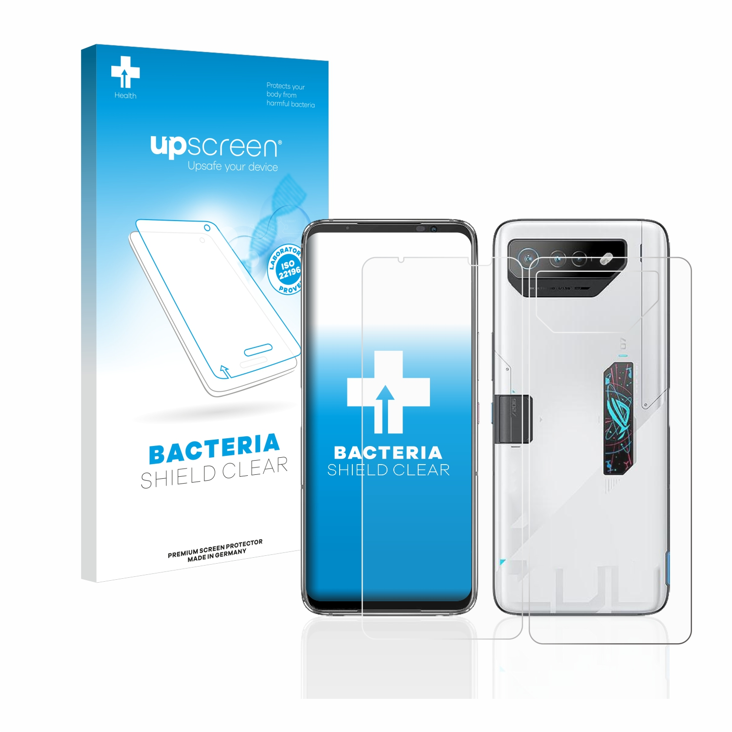 UPSCREEN antibakteriell klare Phone ASUS ROG Schutzfolie(für 7)