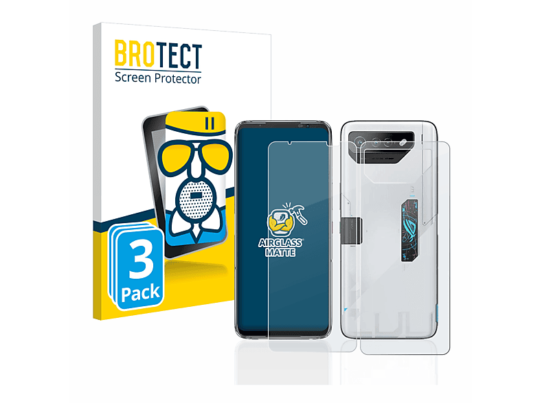 BROTECT 3x Airglass matte Schutzfolie(für ASUS ROG Phone 7)