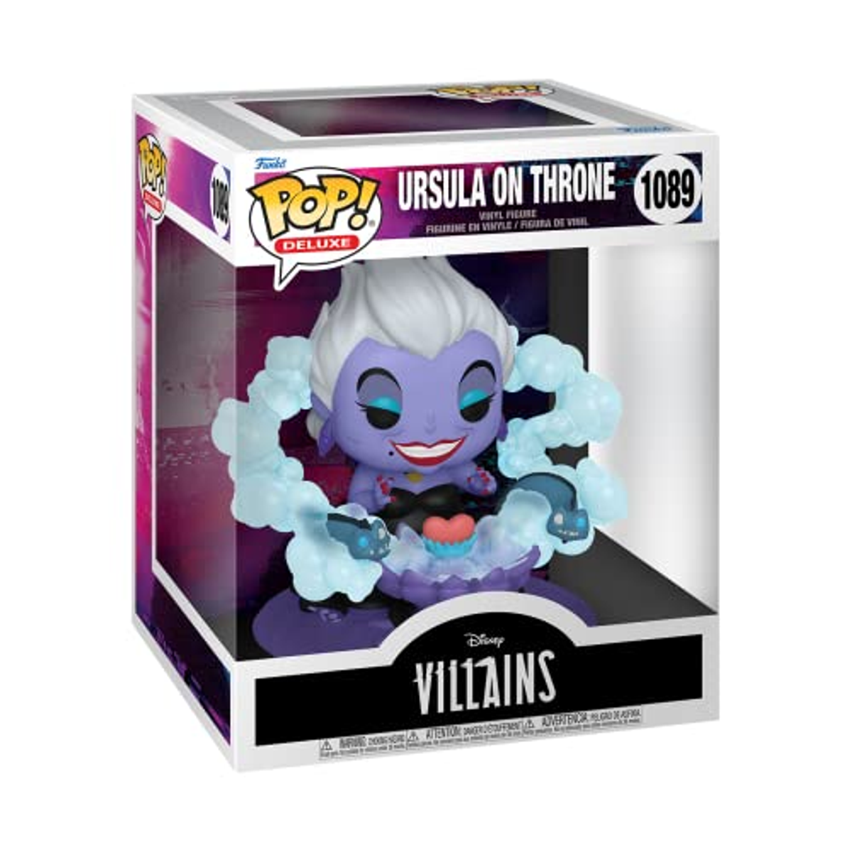 Una figura Funko Pop! de Ursula de La Sirenita de Disney, en una caja.