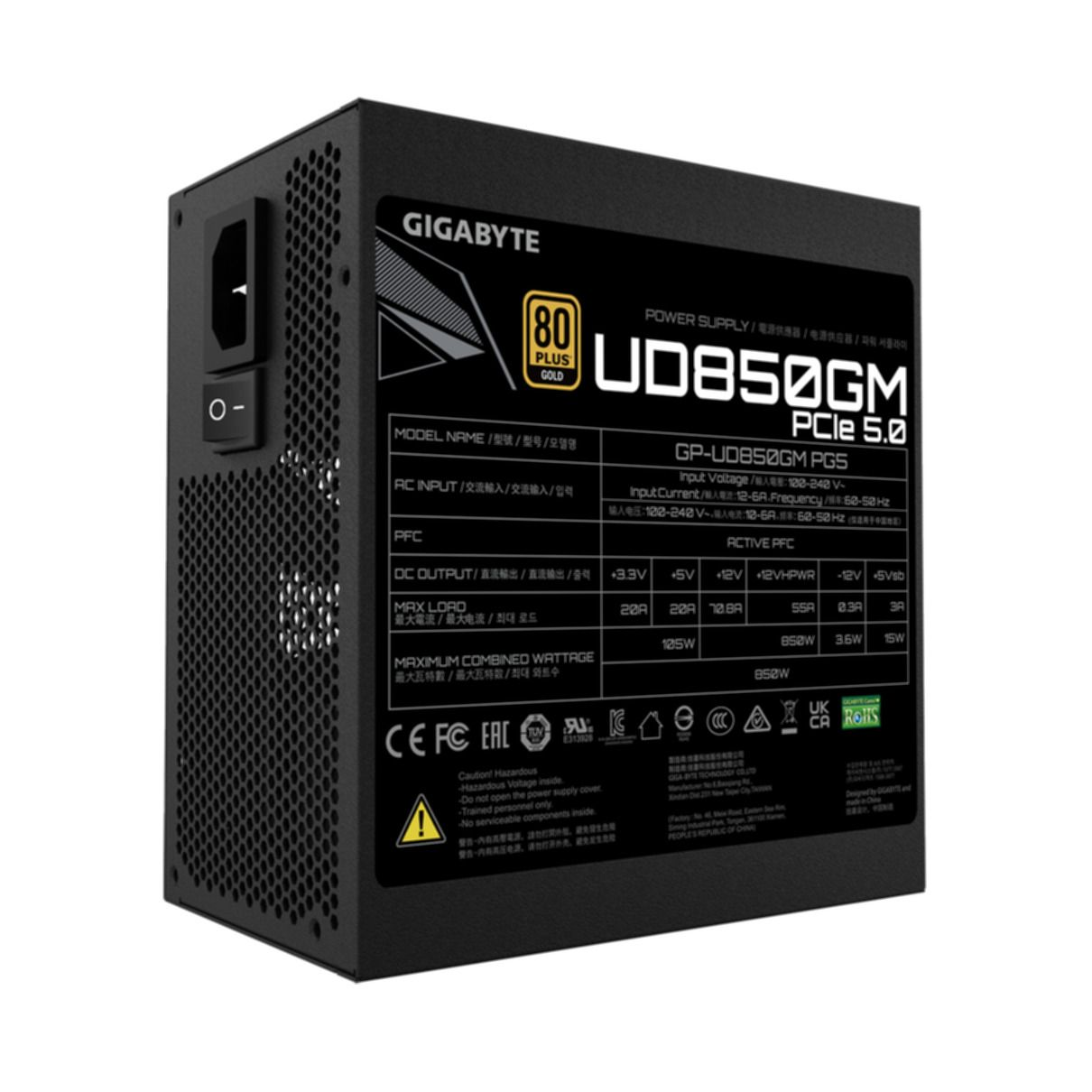 PC GIGABYTE PG5 GP-UD850GM 850 Watt Netzteil