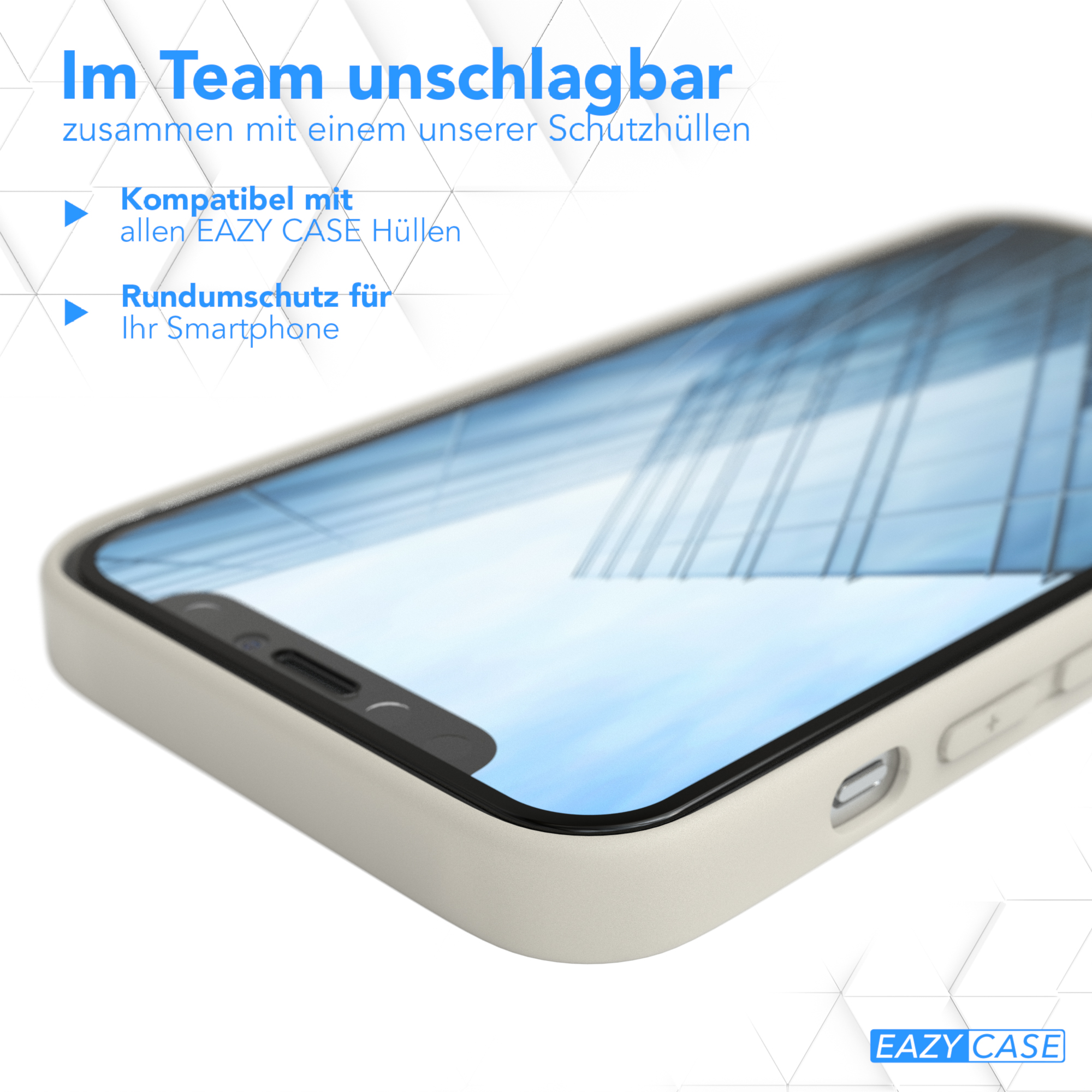 Eine Handyhülle mit einem Telefon darin, mit dem Text 'EAZY CASE' unten.