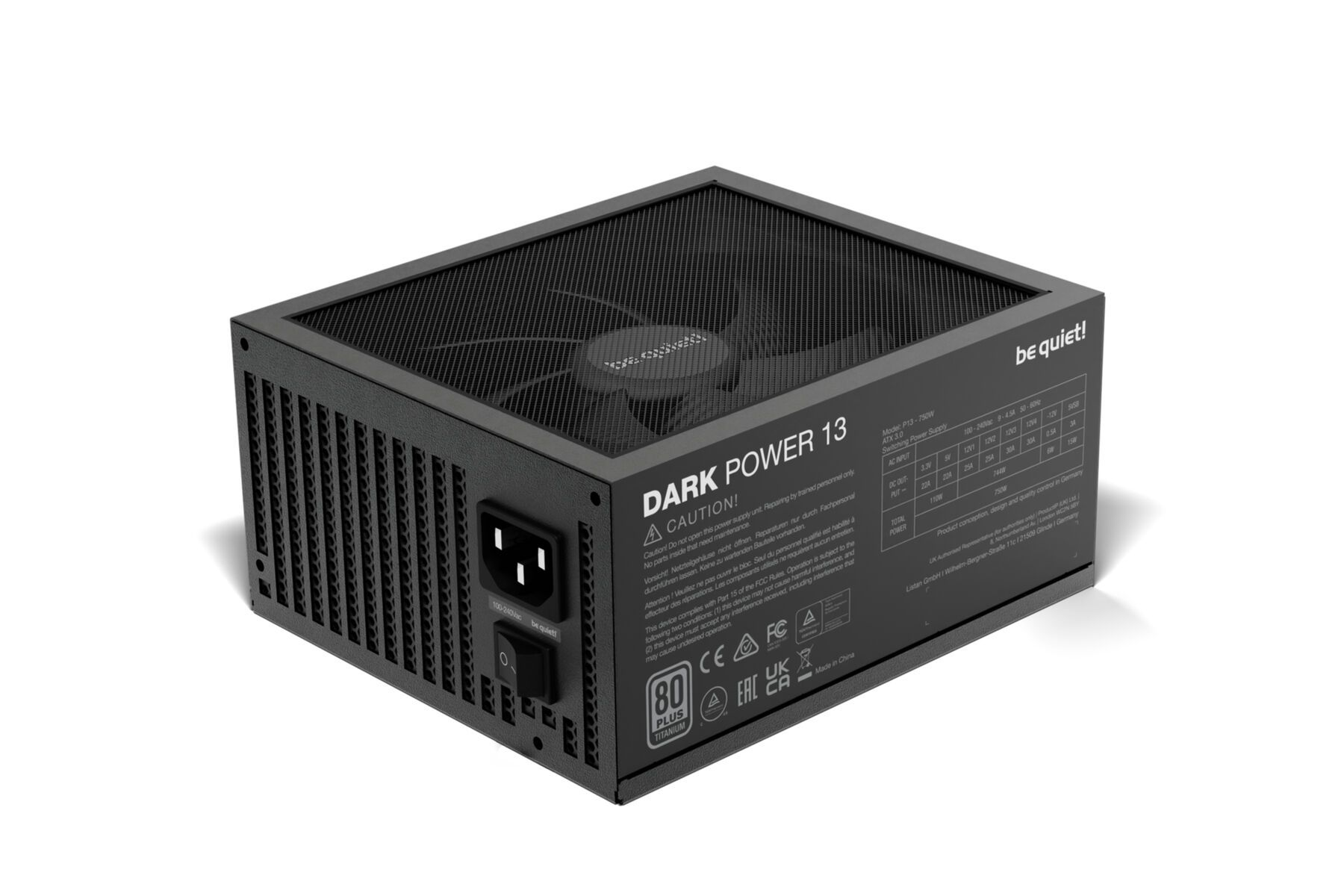 Netzteil 13 BE Dark PC Watt 750 Power QUIET!