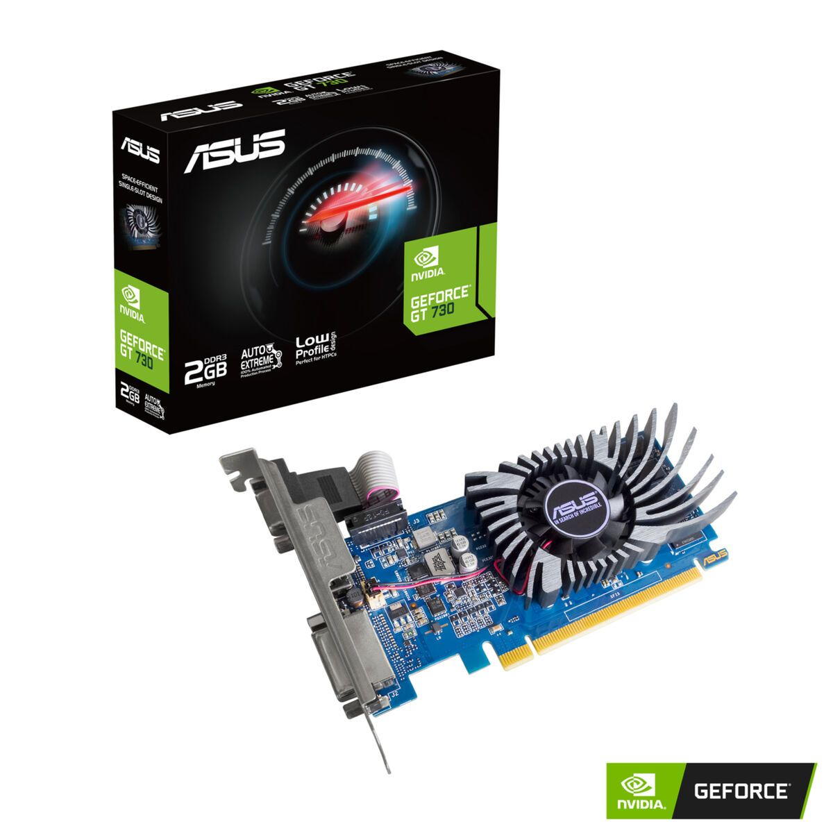 ASUS NVIDIA GeForce GT 730 2 GB GDDR3 EVO, SCHEDA GRAFICA, 2 GB