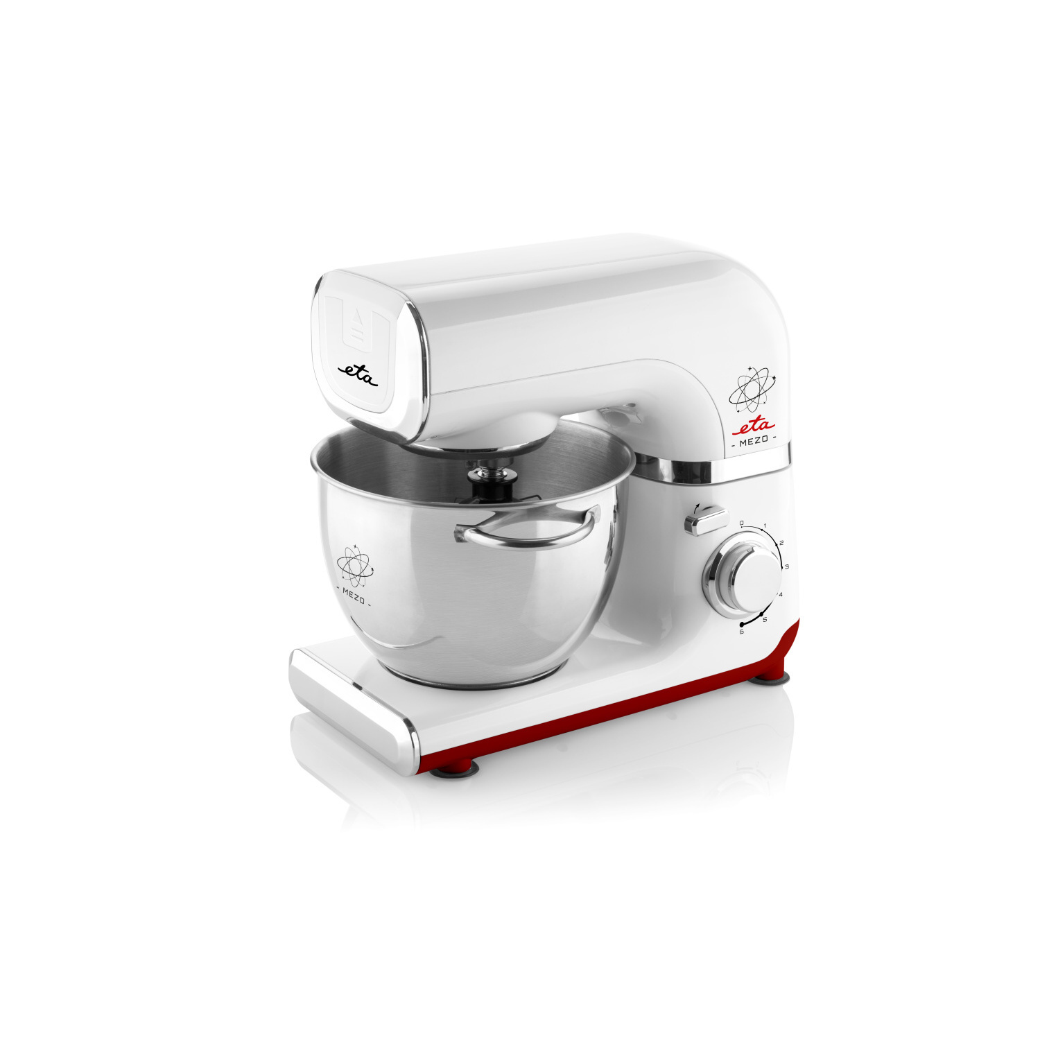 ETA Mezo 2 Küchenmaschine Weiß / 4 Watt) Rot (Rührschüsselkapazität: 1200 Liter