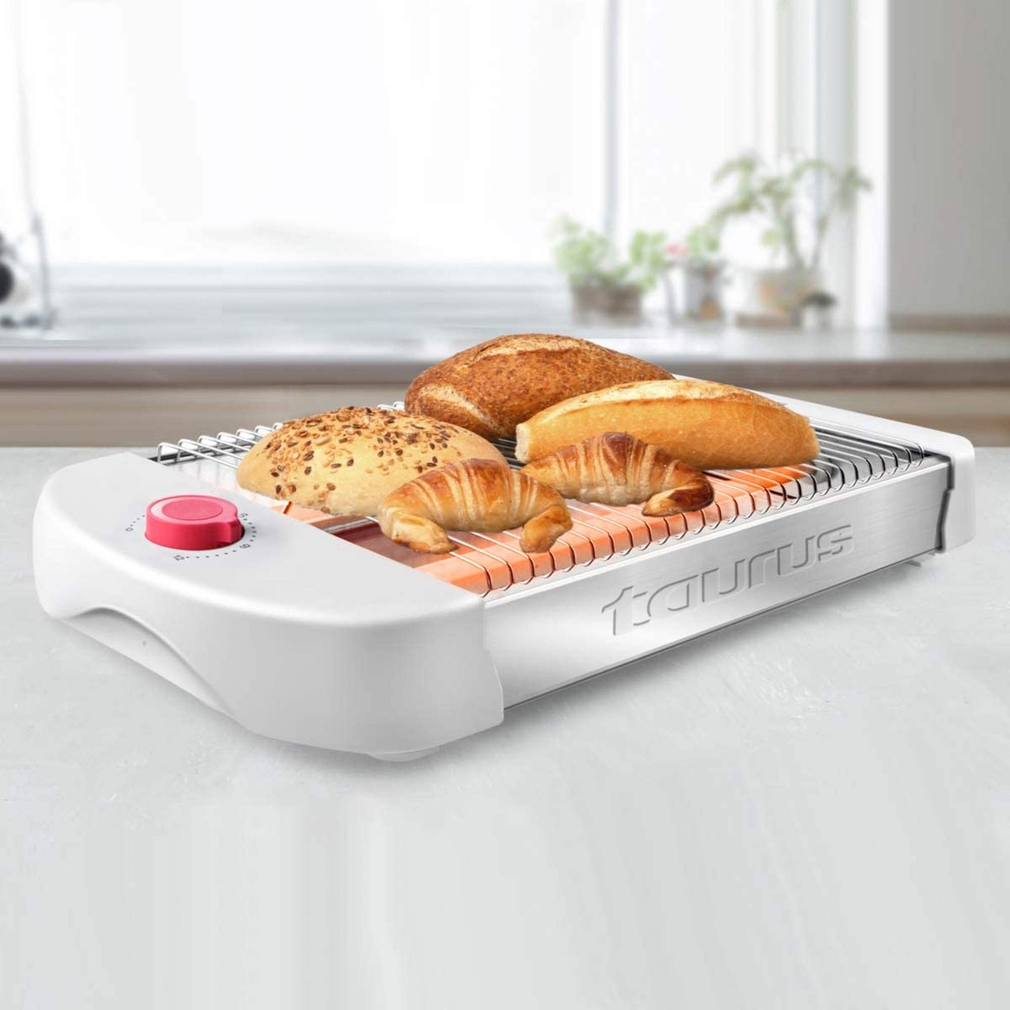 TAURUS Toaster (600 Schlitze: Weiß Watt, Astrea 0)