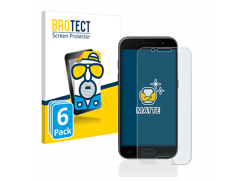 BROTECT 6x matte Schutzfolie(für Samsung Galaxy A3 2017)
