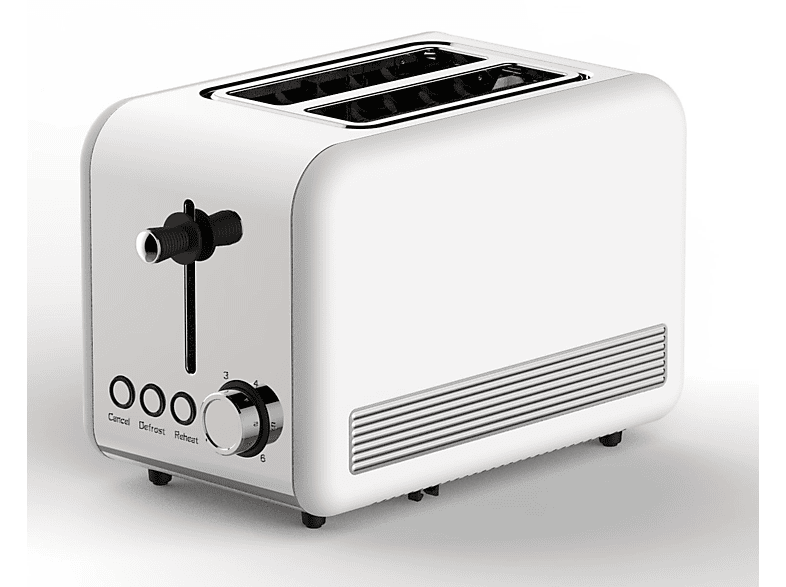 SCHÄFER Retro 2 Toaster WeißSilber (850 Watt, Schlitze 2) MediaMarkt