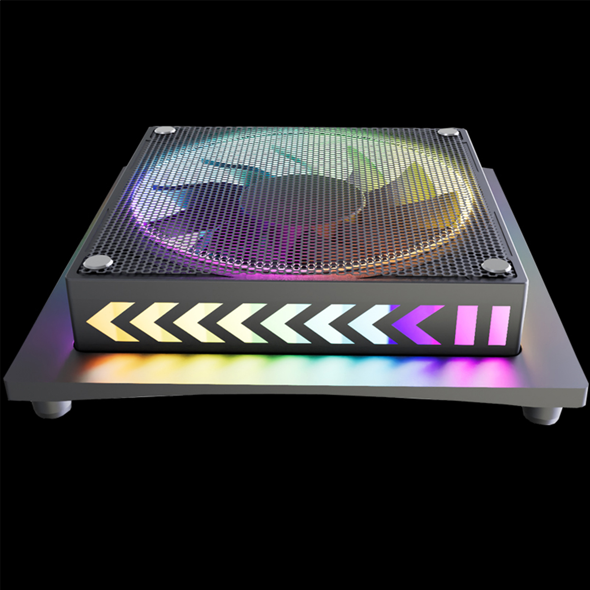 RESPIEL XBOX-Konsole Kühlung Dock,RGB, 5-Controller, LED-Lichtleiste,für Xbox schwarz X/S PlayStation Konsolenzubehör, Serie
