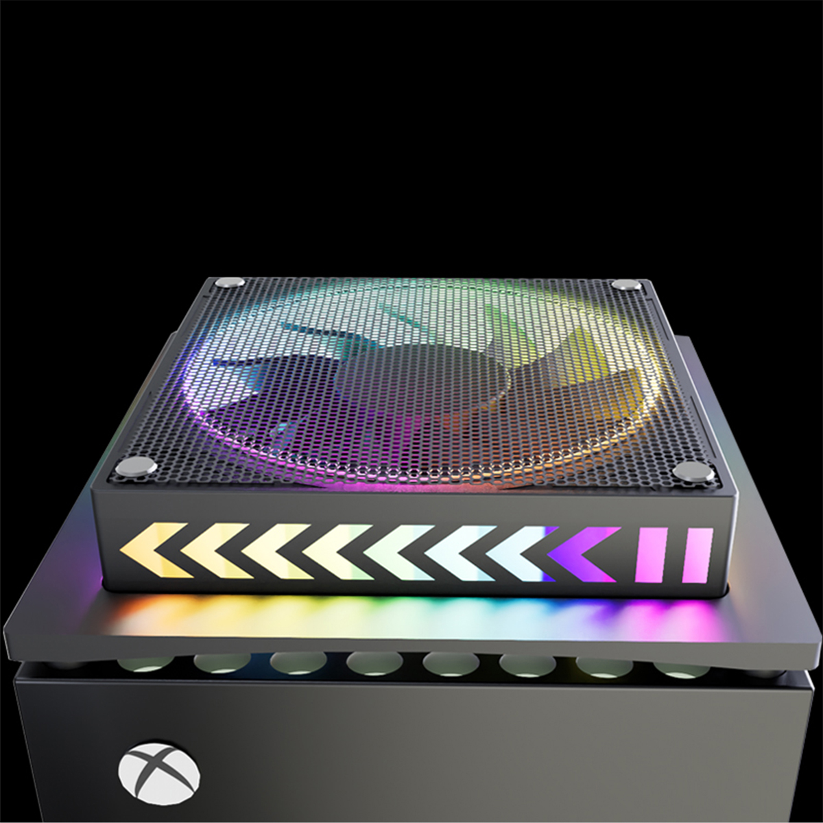 TADOW XBOX-Konsole 5-Controller,RGB, PlayStation Dock,für X/S Kühlung schwarz Serie LED-Lichtleiste, Xbox Konsolenzubehör