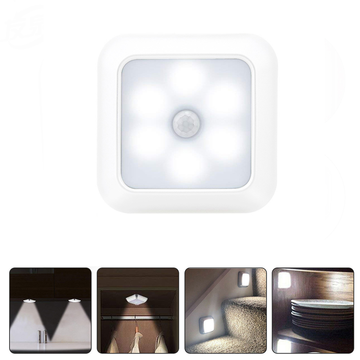 weiß LED Nachtlicht,Treppenlichter,Schrankleuchten,für Flure/Schränke/Nachttisch KINSI Innenraumleuchte