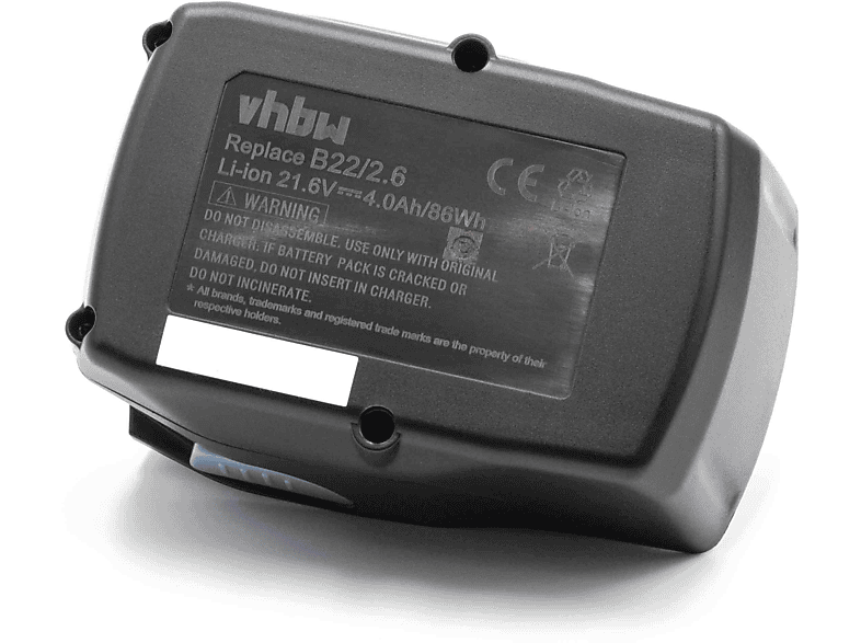 VHBW kompatibel mit Hilti CD 3-ME 02, 4000 Werkzeug, mAh 3-BTG BX - Volt, AG (125), 3-L AG Akku 4-A22, 02, Li-Ion BX 21.6 02, BX 125-A22 4S-A22