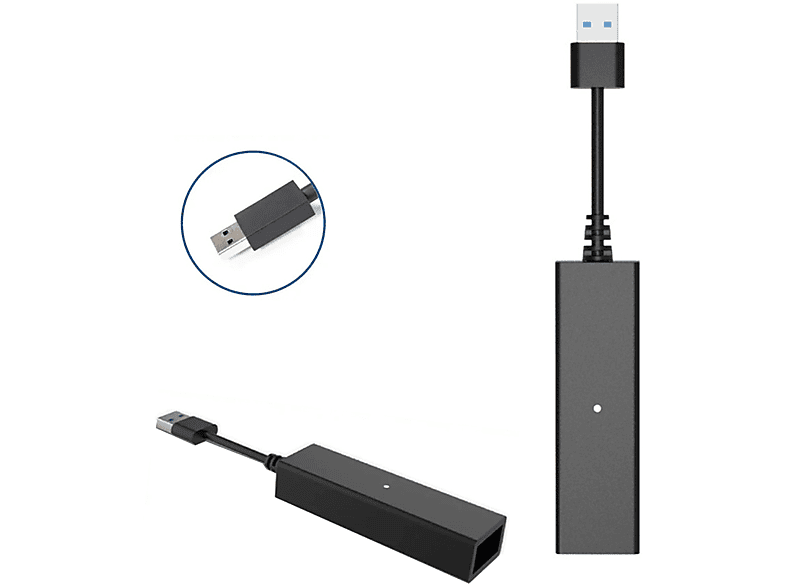 Adapter, PS5 für Zubehör LED-Anzeige PlayStation Schwarz TADOW Mit VR-Adapterkabel, PSVR 5,