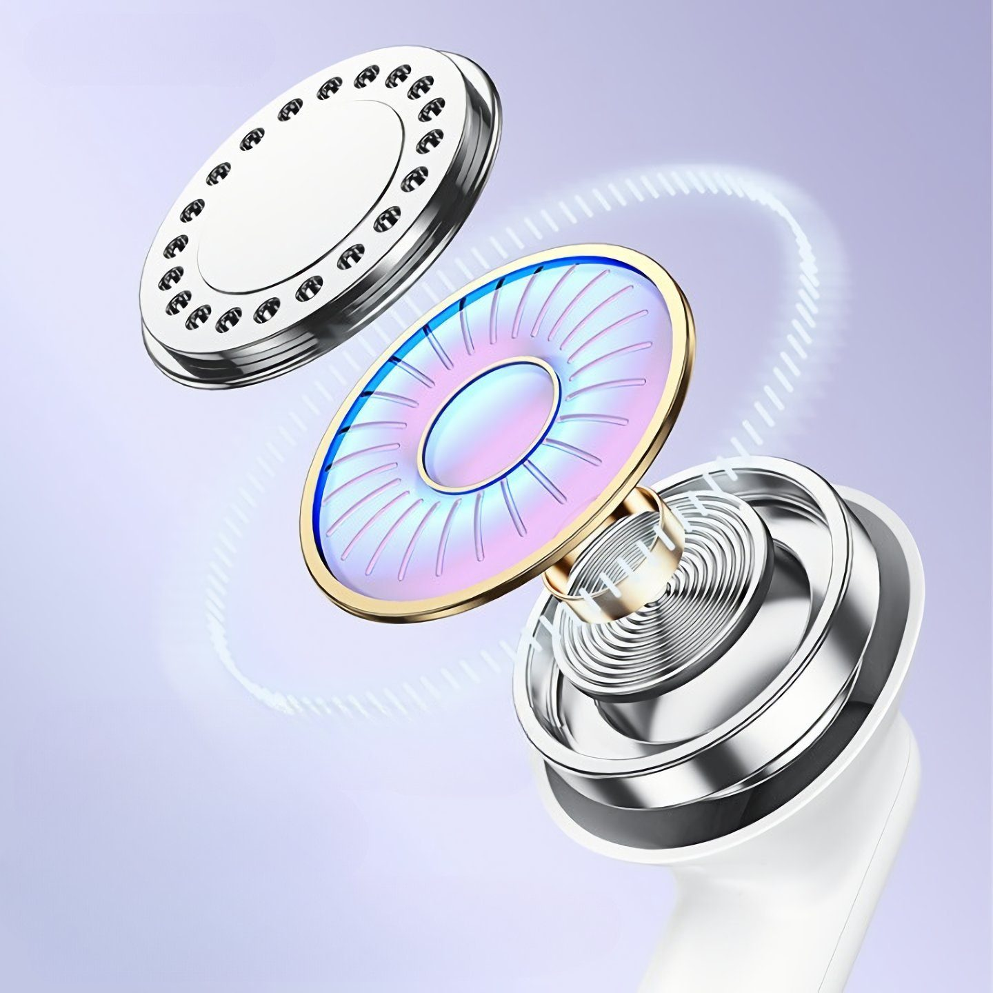 SYNTEK Bluetooth-Kopfhörer,kabellose,In-Ear-Kopfhörer,Geräuschunterdrückung,Sport,Mikrofon-Rosa, In-ear Bluetooth-Kopfhörer Bluetooth Rosa