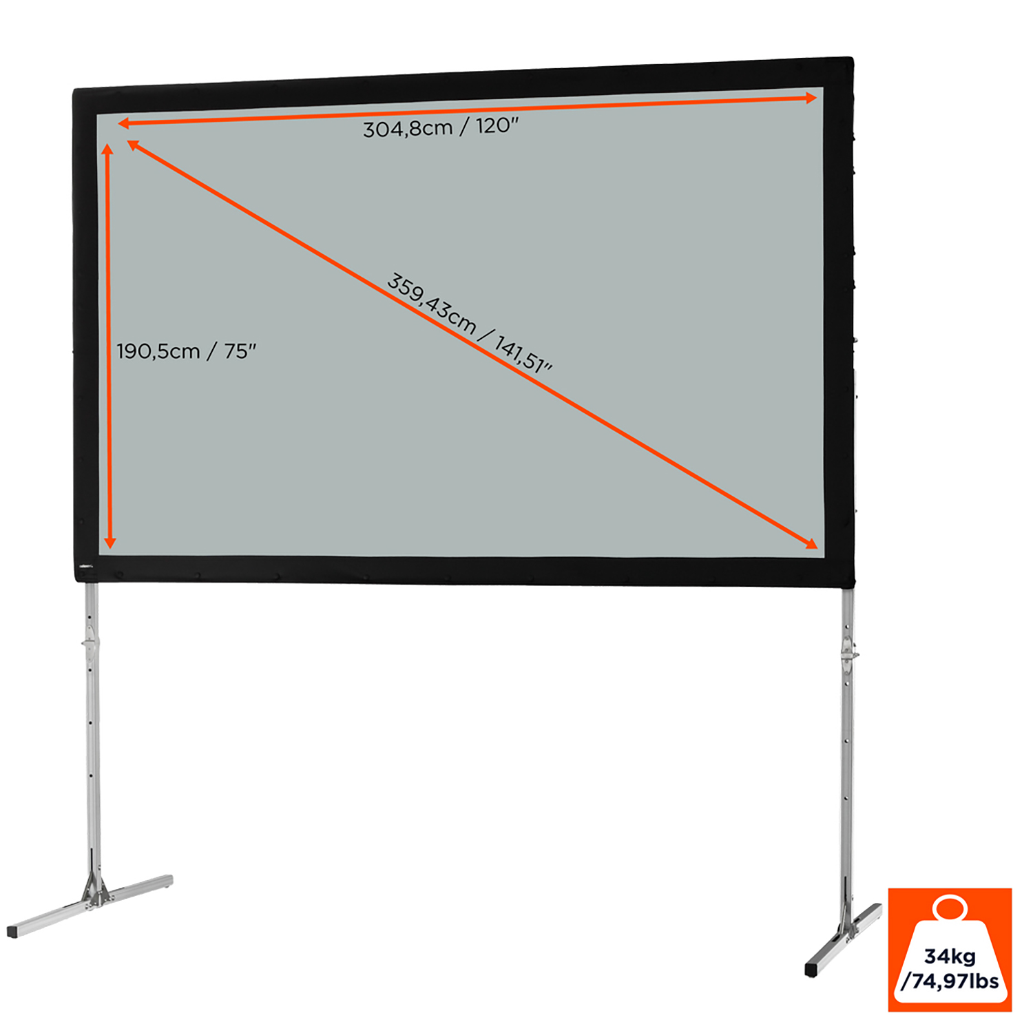 CELEXON Mobil Beamer Leinwand Expert