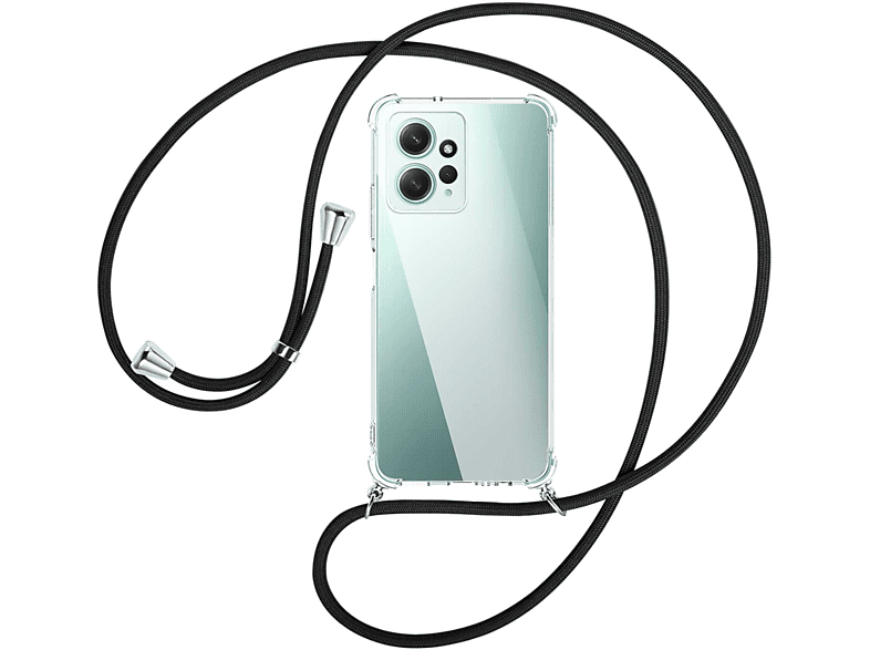 MTB MORE ENERGY Umhänge-Hülle mit Redmi / Kordel, silber Schwarz Note Xiaomi, 12 Backcover, 4G