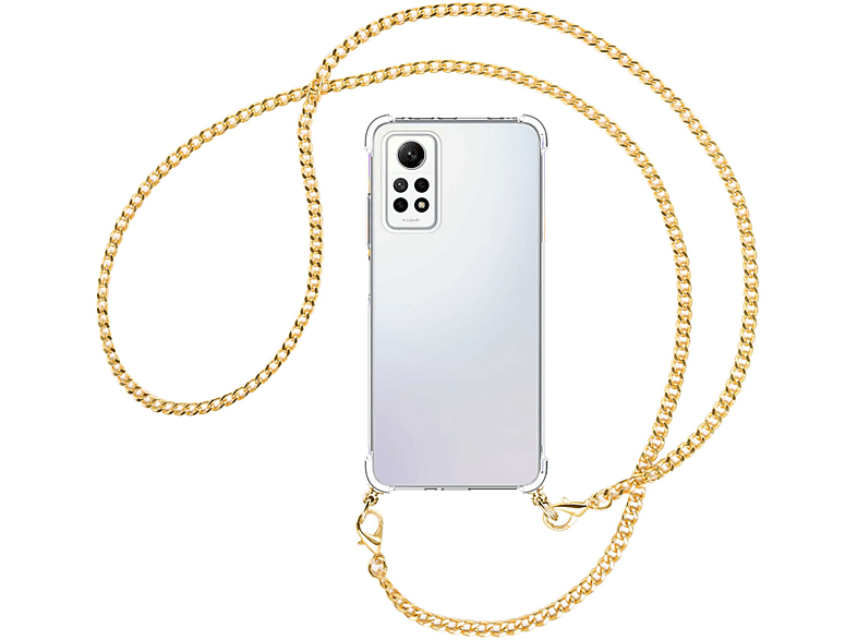 MTB MORE ENERGY Umhänge-Hülle mit Metallkette, Backcover, Xiaomi, Redmi Note 12 Pro 4G, Kette (gold)