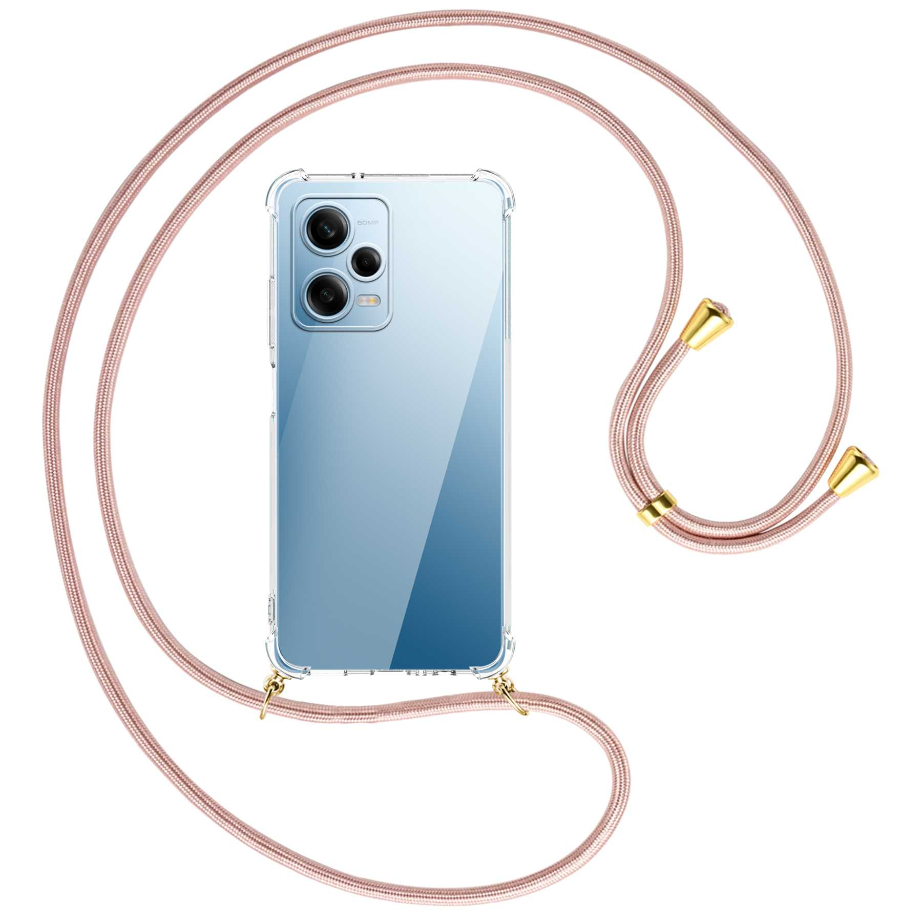 Pro / Xiaomi, mit 12 Umhänge-Hülle gold MTB Rosegold Kordel, MORE Note Redmi 5G, ENERGY Backcover,