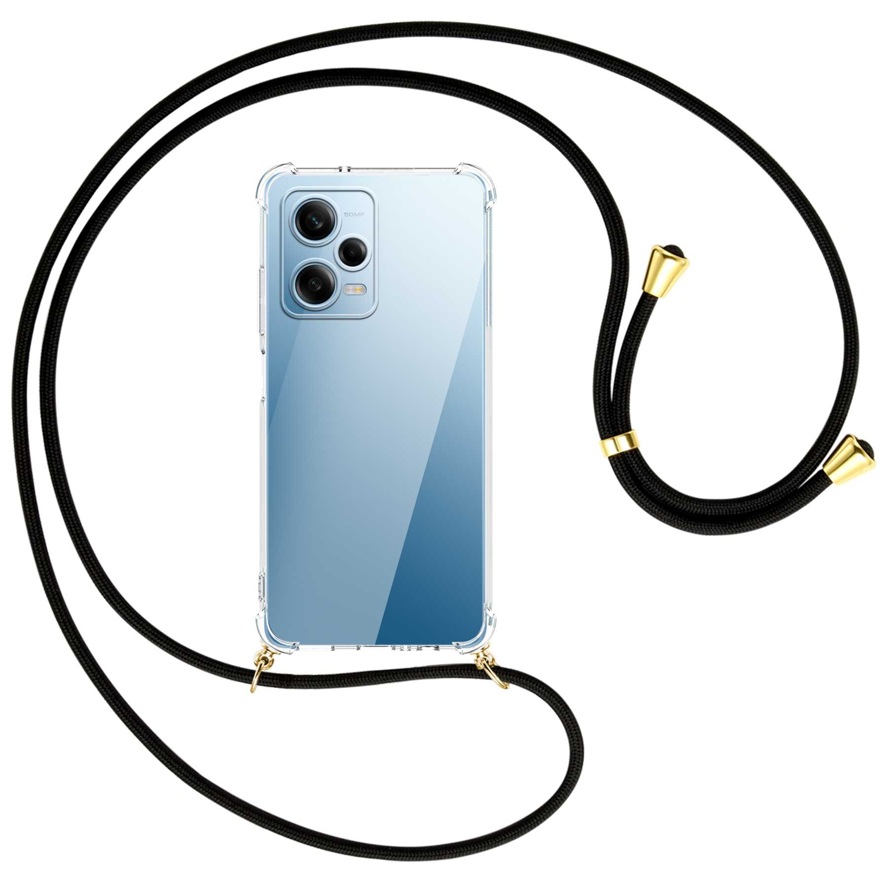 Redmi Kordel, 12 Pro Note Xiaomi, / 5G, MTB MORE mit ENERGY Backcover, Schwarz Umhänge-Hülle gold