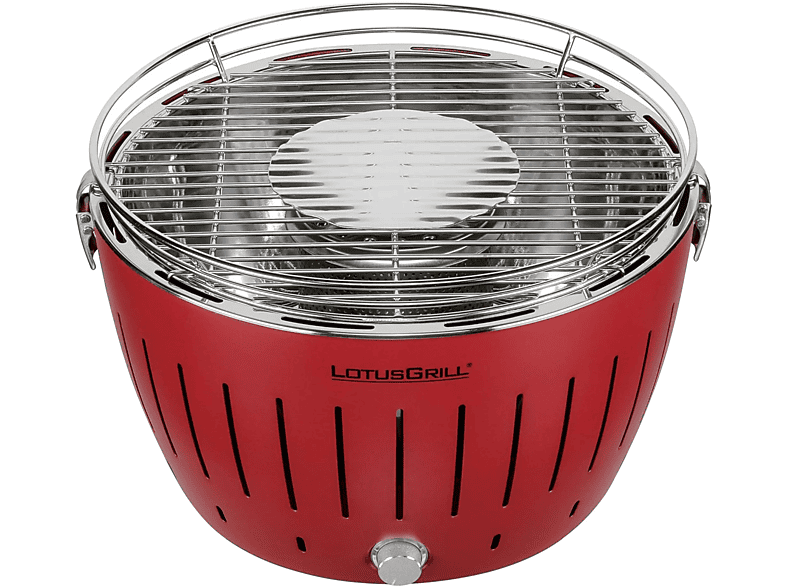 LOTUSGRILL G-34P Holzkohlegrill, rot 