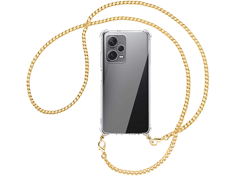 (gold) Plus, Xiaomi, Kette Pro 12 MORE Umhänge-Hülle mit MTB Redmi Backcover, Metallkette, Note ENERGY
