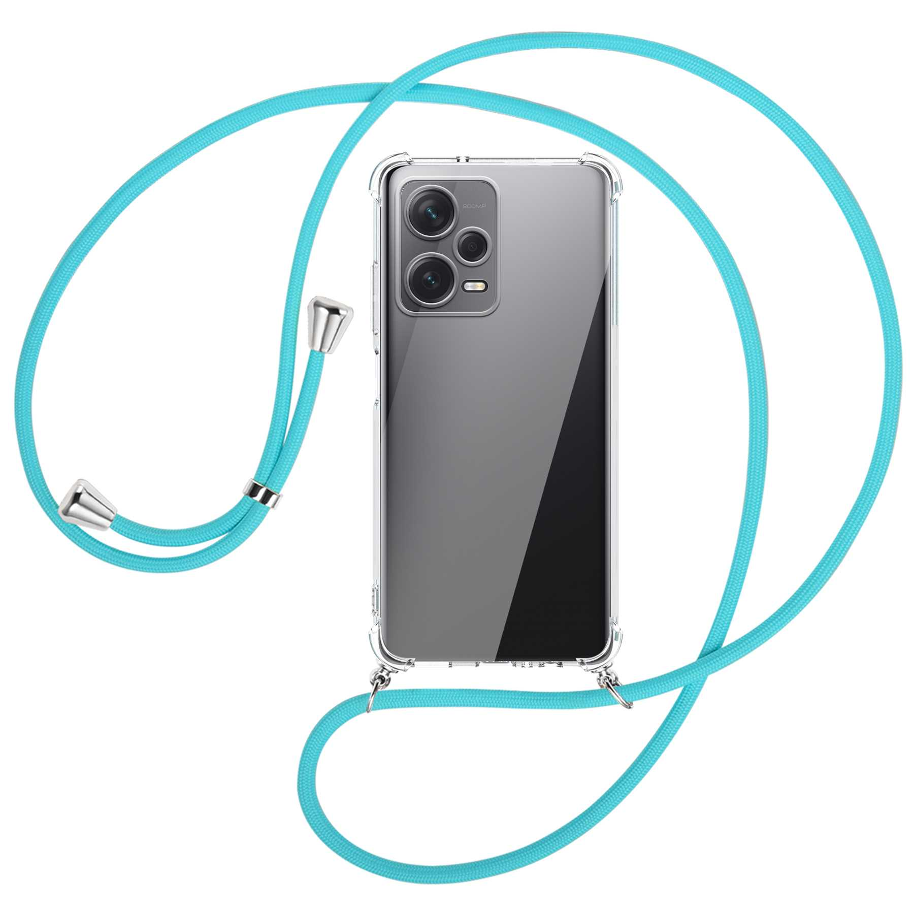 Pro silber Note 12 mit Türkis Backcover, Plus, MORE Xiaomi, Redmi MTB Umhänge-Hülle Kordel, ENERGY /
