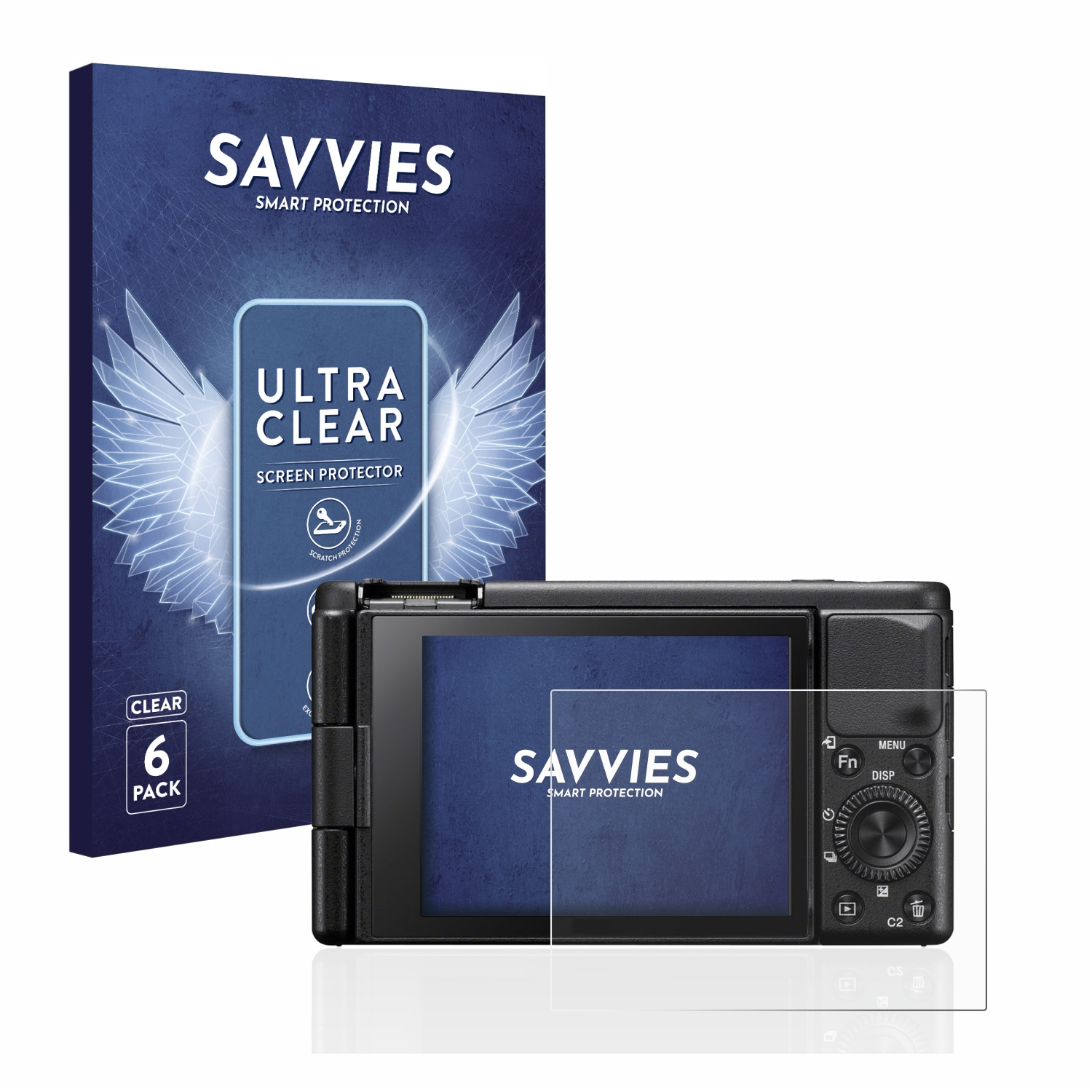 SAVVIES 6x Schutzfolie(für ZV-1) klare Sony