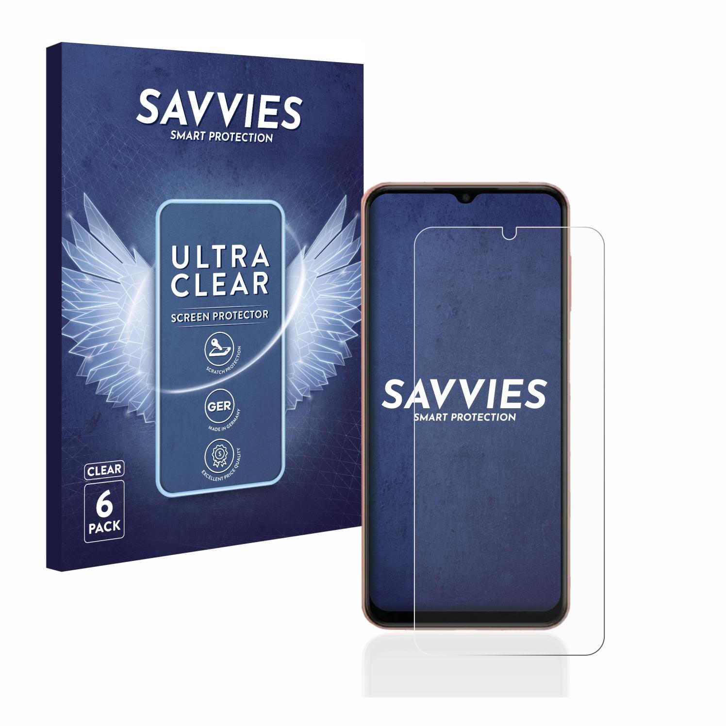 F14) 6x SAVVIES Galaxy Samsung klare Schutzfolie(für