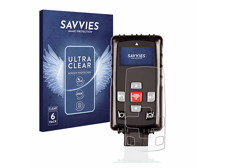 SAVVIES 6x klare Schutzfolie(für Bartec Tech 400sde)