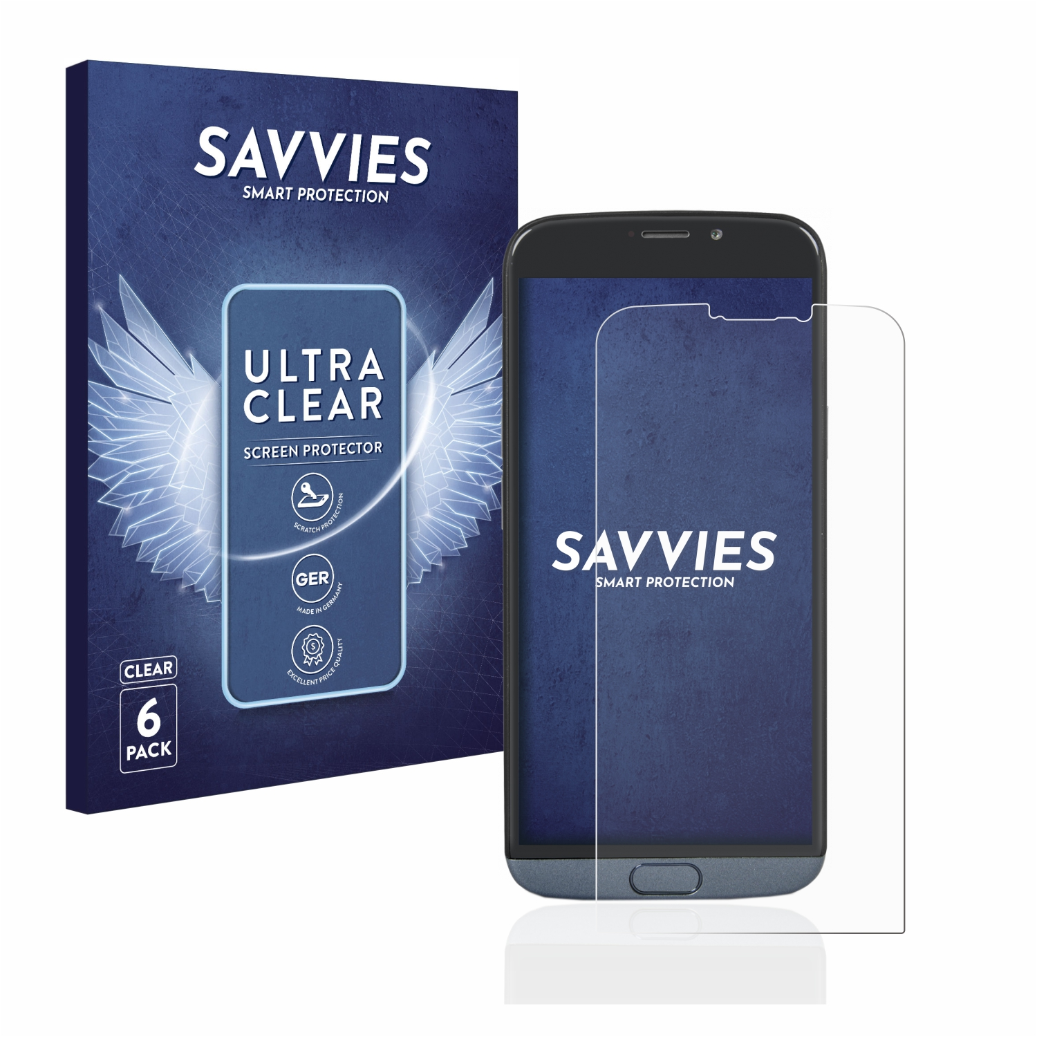 SAVVIES 6x klare Schutzfolie(für Doro 8050 Plus)