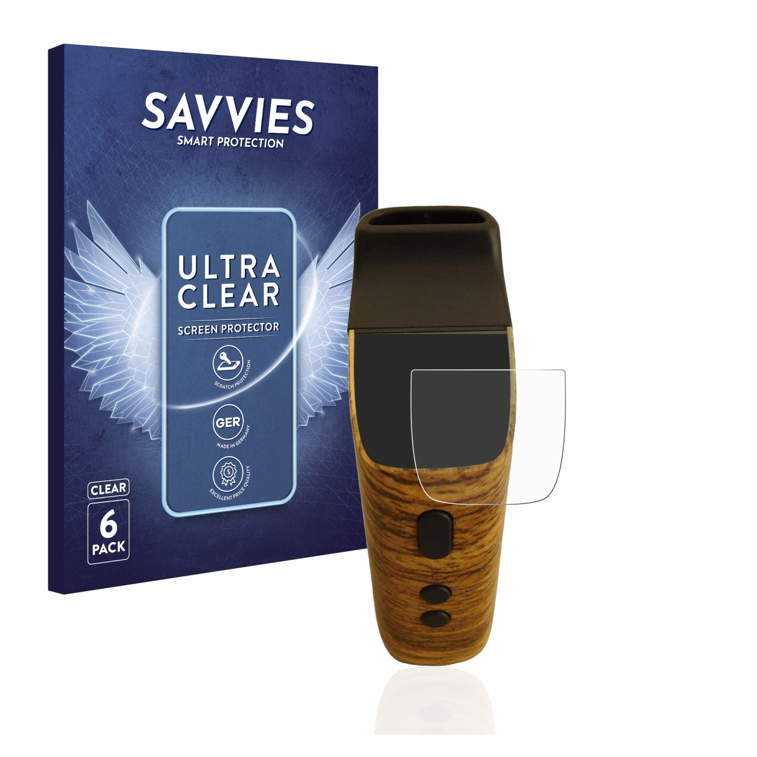 SAVVIES 6x klare Schutzfolie(für Wolkenkraft Vaporizer) FENiX Mini